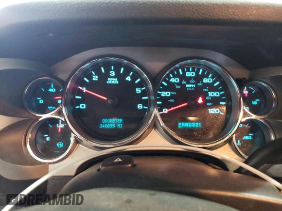 2007 Chevrolet Silverado 1500 LT w/2LT with VIN 2GCEC19J171638447, listed as a Copart auction lot 46090945 with 340,895 mi miles and Salvage Title. Bid and sale history available at carsss.com. Image 9.