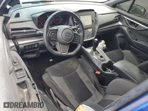 2023 Subaru WRX with VIN JF1VBAB69P8816035, listed as a Copart auction lot 47893105 with 24,422 mi miles and Salvage title. Bid and sale history available at DreamBid. Image 8.