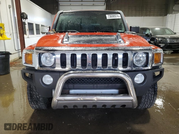 2008 Hummer H3 SUV with VIN 5GTEN13E488114190, listed as a Copart auction lot 73698974 with 158,239 mi miles and Clean Title. Bid and sale history available at carsss.com. Image 5.