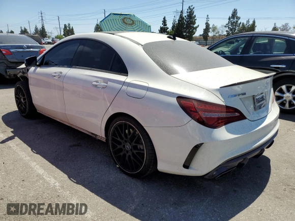 2018 Mercedes-Benz CLA with VIN WDDSJ5CB2JN562556, listed as a Copart auction lot 59077804 with 50,834 mi miles and Salvage Title. Bid and sale history available at carsss.com. Image 2.