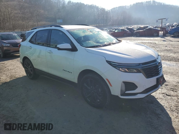 2023 Chevrolet Equinox RS z VIN 3GNAXWEG5PS119939, wystawiony jako Copart lot #47349015 z przebiegiem 29 023 mil mil oraz Szkoda całkowita • Salvage title. Historia ofert i sprzedaży dostępna na DreamBid. Obrazek 4.