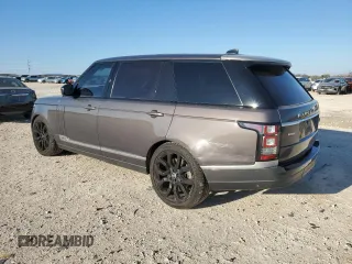2017 Land Rover Range Rover z VIN SALGS5FE4HA326388, wystawiony jako Copart lot #41847525 z przebiegiem 122 029 mil mil oraz Czysty tytuł • Clean title. Historia ofert i sprzedaży dostępna na DreamBid. Obrazek 2.
