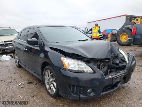 2013 Nissan Sentra SR with VIN 3N1AB7AP0DL648596, listed as a IAAI auction lot 41543087 with 149,614 mi miles. Bid and sale history available at carsss.com. Image 1.