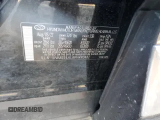 2023 Hyundai Santa Fe Calligraphy with VIN 5NMS54AL8PH490482, listed as a Copart auction lot 41742925 with 38,467 mi miles and Salvage title. Bid and sale history available at DreamBid. Image 13.