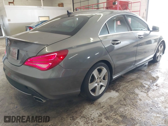 2015 Mercedes-Benz CLA 250 with VIN WDDSJ4EB5FN168550, listed as a IAAI auction lot 41718233 with 50,974 mi miles and . Bid and sale history available at DreamBid. Image 4.