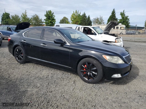 2009 Lexus LS 460 with VIN JTHBL46F995086572, listed as a Copart auction lot 67346394 with 111,411 mi miles and Salvage Title. Bid and sale history available at carsss.com. Image 4.