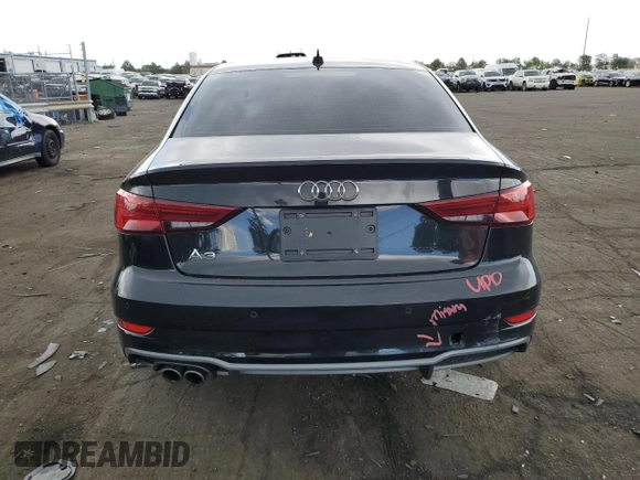 2017 Audi A3 Premium Plus with VIN WAUGUGFF9H1069408, listed as a Copart auction lot 56938504 with 37,025 mi miles and Salvage Title. Bid and sale history available at DreamBid. Image 6.