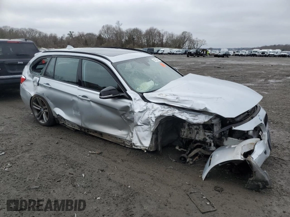 2014 BMW 3 Series 328d xDrive with VIN WBA3K5C57EKT33980, listed as a Copart auction lot 53123495 with Not provided miles and Clean title. Bid and sale history available at DreamBid. Image 4.
