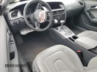 2013 Audi A5 Premium with VIN WAUCFAFR2DA018360, listed as a Copart auction lot 53254795 with Not provided miles and Salvage title. Bid and sale history available at DreamBid. Image 8.