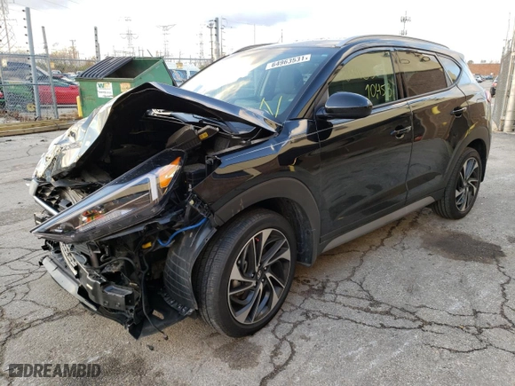 2021 Hyundai Tucson Sport with VIN KM8J3CAL2MU289379, listed as a Copart auction lot 64963531 with 10,453 mi miles and Salvage Title. Bid and sale history available at carsss.com. Image 2.