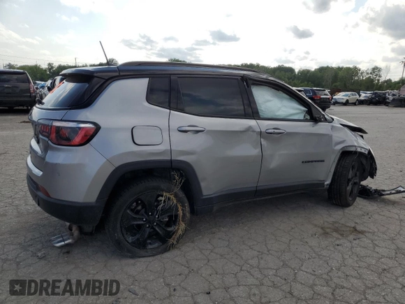 2018 Jeep Compass Altitude with VIN 3C4NJCBB2JT407423, listed as a Copart auction lot 65131134 with 66,605 mi miles and Salvage title. Bid and sale history available at DreamBid. Image 3.
