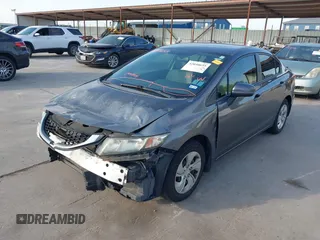 2014 Honda Civic Sedan LX with VIN 19XFB2F59EE026159, listed as a IAAI auction lot 42040655 with 104,190 mi miles. Bid and sale history available at carsss.com. Image 2.