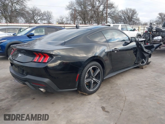 2024 Ford Mustang EcoBoost with VIN 1FA6P8TH8R5118535, listed as a IAAI auction lot 41489048 with 6,413 mi miles. Bid and sale history available at carsss.com. Image 4.