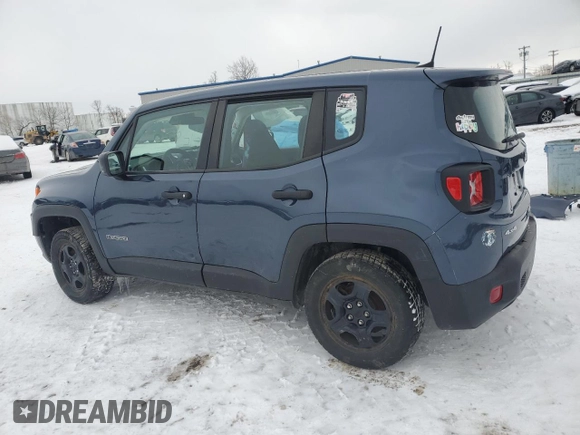 2021 Jeep Renegade Sport с VIN ZACNJDABXMPM21344, выставлен на аукционе Copart как лот 41569905 с пробегом 56 009 миль миль и Списание • Salvage title. История ставок и продаж доступна на DreamBid. Изображение 2.