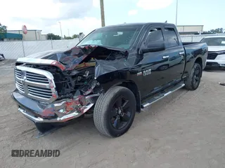 2014 Ram 1500 Big Horn with VIN 1C6RR7GT9ES157602, listed as a IAAI auction lot 42378674 with 91,188 mi miles and . Bid and sale history available at DreamBid. Image 2.