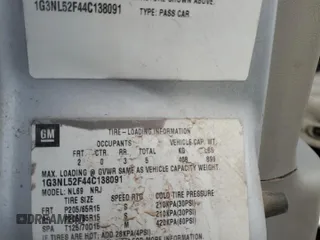 2004 Oldsmobile Alero GL1 z VIN 1G3NL52F44C138091, wystawiony jako Copart lot #81530974 z przebiegiem 269 528 mil mil oraz Szkoda całkowita • Salvage title. Historia ofert i sprzedaży dostępna na DreamBid. Obrazek 12.
