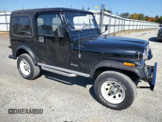 1985 Jeep CJ with VIN 1JCCM87E2FT135665, listed as a Copart auction lot 77665374 with 181,500 mi miles and Clean Title. Bid and sale history available at carsss.com. Image 4.