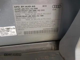 2019 Audi SQ5 Premium Plus with VIN WA1B4AFY8K2121442, listed as a Copart auction lot 80944933 with 44,179 mi miles. Bid and sale history available at carsss.com. Image 12.