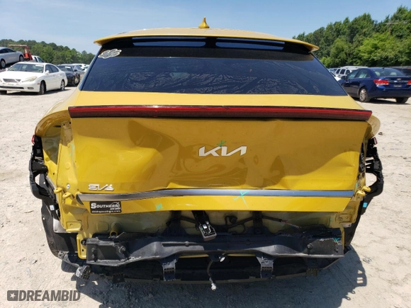 2022 Kia EV6 Wind with VIN KNDC3DLC9N5047071, listed as a Copart auction lot 59654874 with 34,072 mi miles and Salvage Title. Bid and sale history available at carsss.com. Image 6.