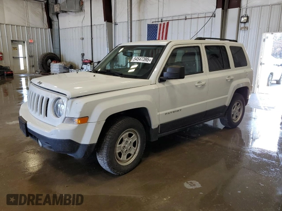 2017 Jeep Patriot 75th Anniversary with VIN 1C4NJRBB6HD138703, listed as a Copart auction lot 54547395 with 132,260 mi miles and Clean Title. Bid and sale history available at carsss.com. Image 1.