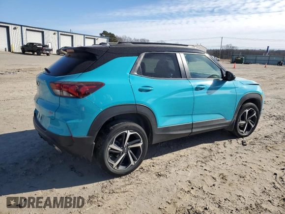 2022 Chevrolet TrailBlazer RS with VIN KL79MUSL7NB044094, listed as a Copart auction lot 88926565 with 68,263 mi miles and Salvage Title. Bid and sale history available at DreamBid. Image 3.