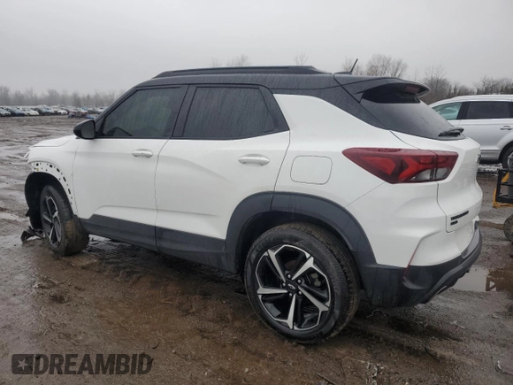 2022 Chevrolet TrailBlazer RS with VIN KL79MUSL4NB082771, listed as a Copart auction lot 46889335 with 81,296 mi miles and Salvage Title. Bid and sale history available at DreamBid. Image 2.
