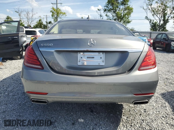 2014 Mercedes-Benz S-Class S 550 with VIN WDDUG8CB4EA055759, listed as a Copart auction lot 52003055 with 0 mi miles and Salvage Title. Bid and sale history available at carsss.com. Image 6.