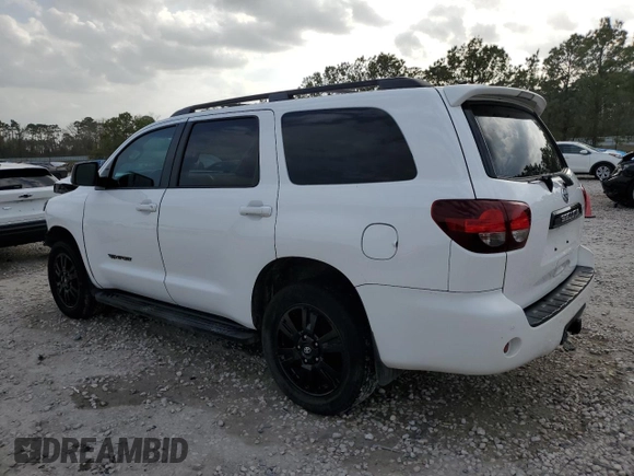 2018 Toyota Sequoia SR5 with VIN 5TDBY5G13JS159090, listed as a Copart auction lot 48144255 with 167,208 mi miles and Salvage Title. Bid and sale history available at carsss.com. Image 2.