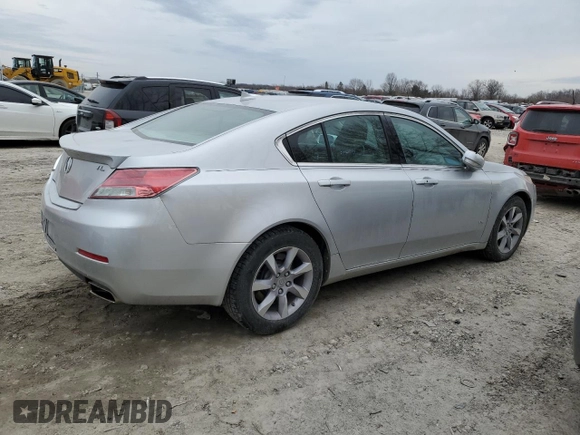 2013 Acura TL Tech with VIN 19UUA8F51DA012515, listed as a Copart auction lot 47464185 with 150,151 mi miles and Salvage Title. Bid and sale history available at carsss.com. Image 3.