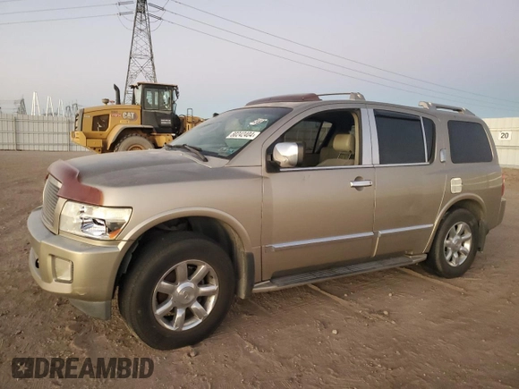 2004 Infiniti QX56 with VIN 5N3AA08C54N808548, listed as a Copart auction lot 80242404 with 0 mi miles and Salvage Title. Bid and sale history available at carsss.com. Image 1.