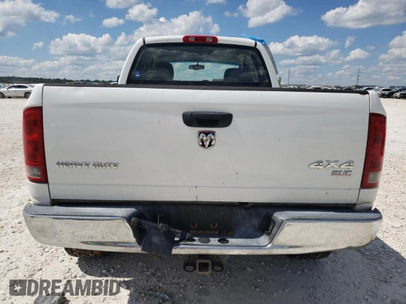 2004 Dodge Ram 2500 SLT with VIN 3D7KU28CX4G284039, listed as a Copart auction lot 70997544 with 0 mi miles and Salvage Title. Bid and sale history available at carsss.com. Image 6.