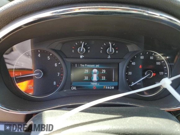 2019 Buick Encore Preferred with VIN KL4CJASB2KB918235, listed as a Copart auction lot 49465975 with 74,866 mi miles and Salvage Title. Bid and sale history available at carsss.com. Image 9.