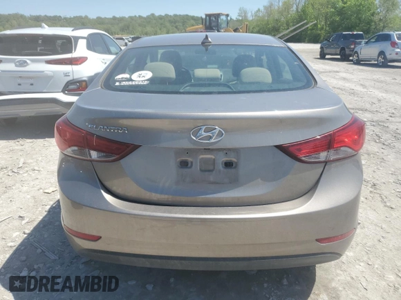 2016 Hyundai Elantra SE with VIN 5NPDH4AE5GH766847, listed as a Copart auction lot 56353865 with 91,153 mi miles and Salvage title. Bid and sale history available at DreamBid. Image 6.
