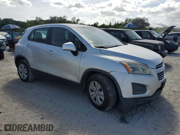 2016 Chevrolet Trax LS with VIN KL7CJKSB7GB527632, listed as a Copart auction lot 51751875 with 133,746 mi miles and Clean Title. Bid and sale history available at carsss.com. Image 4.