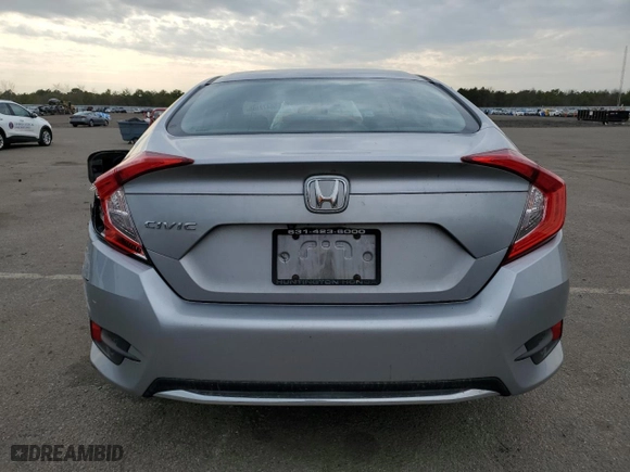 2019 Honda Civic Sedan LX with VIN 2HGFC2F62KH575600, listed as a Copart auction lot 50472195 with 50,016 mi miles and Salvage Title. Bid and sale history available at carsss.com. Image 6.