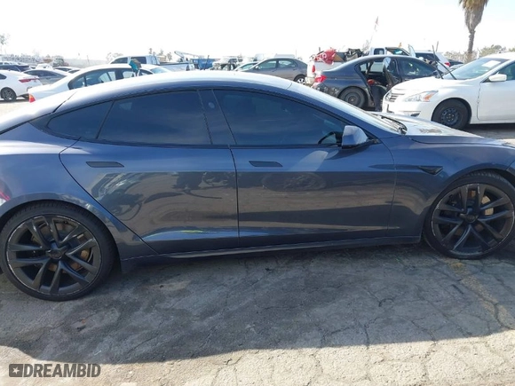 2021 Tesla Model S Plaid with VIN 5YJSA1E66MF452244, listed as a IAAI auction lot 41603437 with 39,290 mi miles. Bid and sale history available at carsss.com. Image 13.