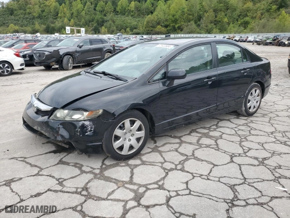 2009 Honda Civic Sdn LX with VIN 19XFA16559E050347, listed as a Copart auction lot 72923904 with 125,600 mi miles and Salvage Title. Bid and sale history available at carsss.com. Image 1.