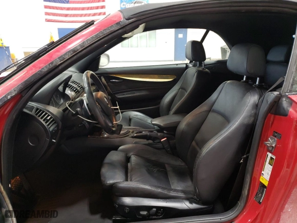 2011 BMW 1 Series 128i with VIN WBAUL7C5XBVM79443, listed as a Copart auction lot 41625895 with 110,952 mi miles and Salvage Title. Bid and sale history available at carsss.com. Image 7.