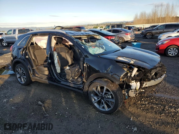 2021 Kia Niro Touring with VIN KNDCC3LCXM5475305, listed as a Copart auction lot 84532634 with 0 mi miles and Salvage Title. Bid and sale history available at carsss.com. Image 4.