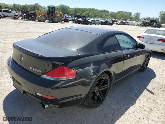 2005 BMW 6 Series 645Ci with VIN WBAEH73445B191713, listed as a Copart auction lot 57841944 with 134,410 mi miles and Clean Title. Bid and sale history available at carsss.com. Image 3.