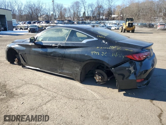 2022 Infiniti Q60 Red Sport 400 with VIN JN1FV7LL8NM680212, listed as a Copart auction lot 41955715 with Not provided miles and Salvage title. Bid and sale history available at DreamBid. Image 2.