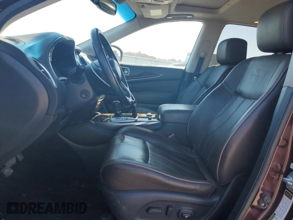 2013 Infiniti JX35 with VIN 5N1AL0MM7DC307383, listed as a Copart auction lot 48885285 with 159,328 mi miles and Salvage Title. Bid and sale history available at DreamBid. Image 7.