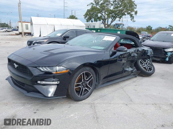 2018 Ford Mustang EcoBoost Premium with VIN 1FATP8UHXJ5136640, listed as a IAAI auction lot 41337482 with 95,471 mi miles and . Bid and sale history available at carsss.com. Image 16.