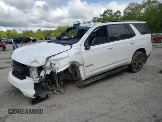2023 Chevrolet Tahoe RST with VIN 1GNSKRKD4PR208337, listed as a Copart auction lot 56001845 with 30,127 mi miles and Salvage title. Bid and sale history available at DreamBid. Image 1.