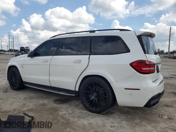 2017 Mercedes-Benz GLS with VIN 4JGDF7FE9HA871556, listed as a Copart auction lot 74017774 with 0 mi miles and Salvage Title. Bid and sale history available at carsss.com. Image 2.