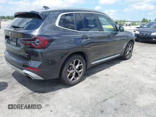 2024 BMW X3 sDrive30i with VIN 5UX43DP09R9T81912, listed as a IAAI auction lot 42190431 with 35,836 mi miles and . Bid and sale history available at DreamBid. Image 4.