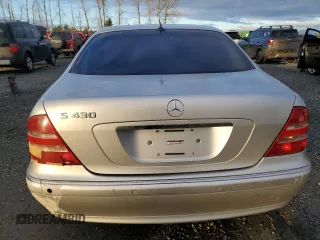 2001 Mercedes-Benz S 320/430/500 with VIN WDBNG70J01A180593, listed as a Copart auction lot 87868835 with 156,759 mi miles and Salvage Title. Bid and sale history available at carsss.com. Image 6.