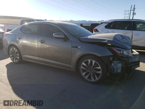 2014 Kia Optima SXL Turbo with VIN 5XXGR4A68EG264815, listed as a Copart auction lot 46736575 with 109,641 mi miles and Salvage Title. Bid and sale history available at DreamBid. Image 4.