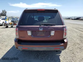 2007 Honda Pilot EX with VIN 5FNYF28497B041940, listed as a Copart auction lot 53581635 with 221,572 mi miles and Clean Title. Bid and sale history available at carsss.com. Image 6.