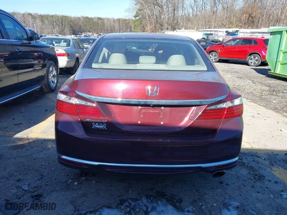 2017 Honda Accord Sedan LX with VIN 1HGCR2F32HA232476, listed as a IAAI auction lot 41303721 with 57,978 mi miles. Bid and sale history available at carsss.com. Image 16.